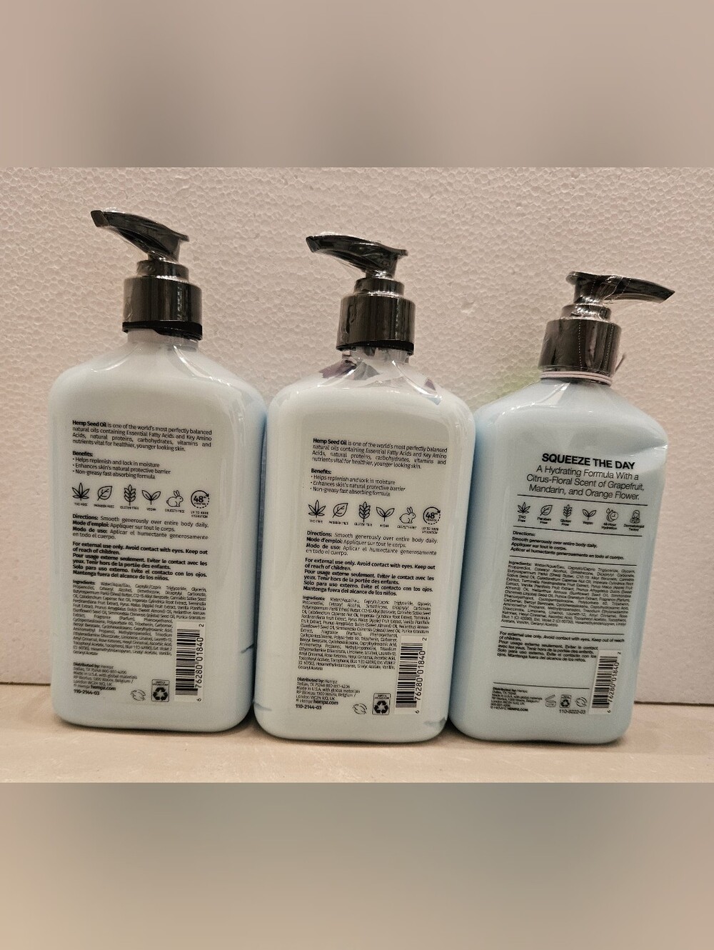 Hempz Triple Moisture Body Moisturizer Creme Lotion 17 oz Lot of 3 - Picture 2 of 6